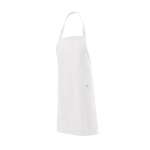 white Delantal Rubens, fabricado en algodón reciclado de 180 gsm