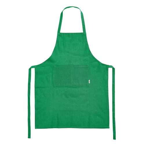 green Delantal Rubens, fabricado en algodón reciclado de 180 gsm