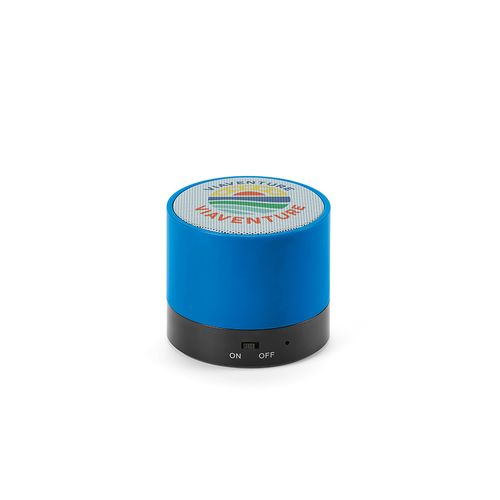 blue Altavoz Gauss; rABS, 300 mAh. Autonomía hasta 1,5 horas. 3 W.