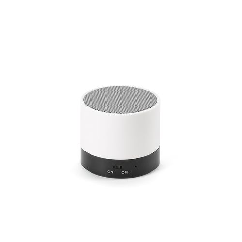 white Altavoz Gauss; rABS, 300 mAh. Autonomía hasta 1,5 horas. 3 W.