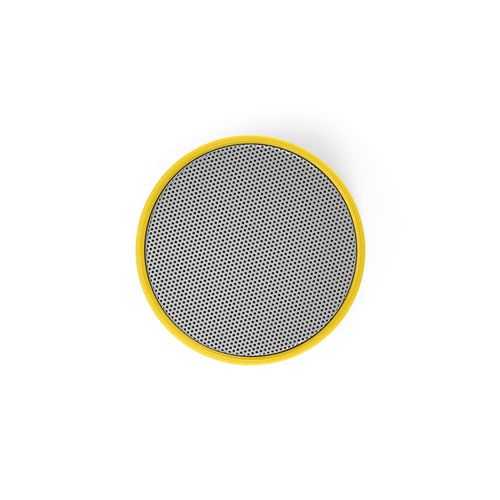 yellow Altavoz Gauss; rABS, 300 mAh. Autonomía hasta 1,5 horas. 3 W.