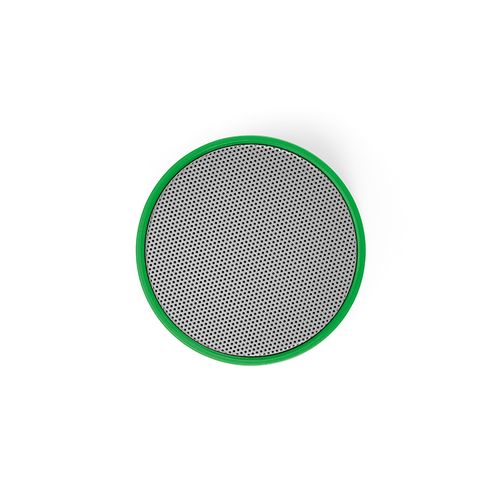green Altavoz Gauss; rABS, 300 mAh. Autonomía hasta 1,5 horas. 3 W.