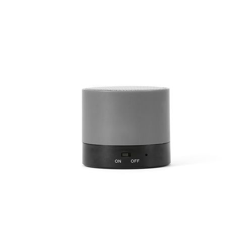 gray Altavoz Gauss; rABS, 300 mAh. Autonomía hasta 1,5 horas. 3 W.