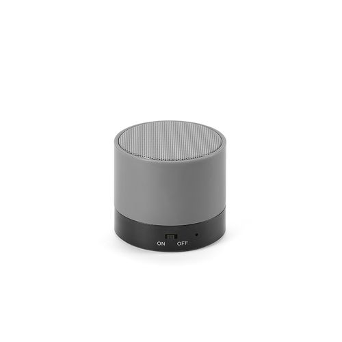 gray Altavoz Gauss; rABS, 300 mAh. Autonomía hasta 1,5 horas. 3 W.