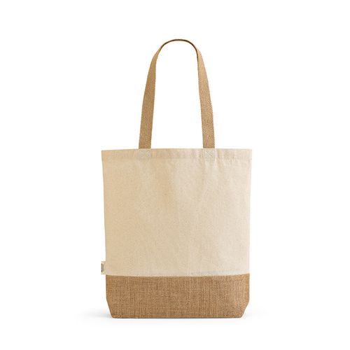 Bolsa de compra Puncak; algodón reciclado 180 gsm y yute 275 gsm