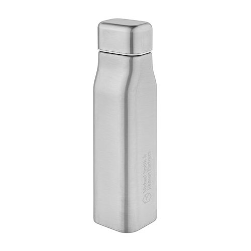 plateado Botella Virtuos ; rInox de 1030 ml. Pared simple y hermética