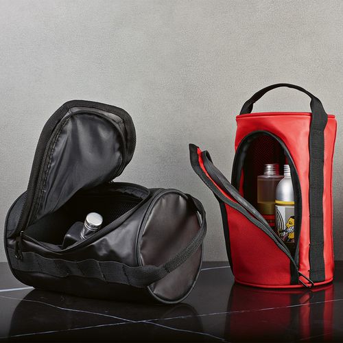 Neceser Riga de 5,7 l de rPET. Cilíndrico con asa de transporte