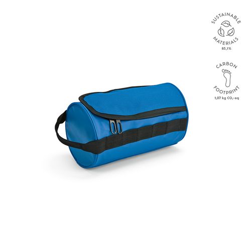 Trousse de toilette Riga 5,7L rPET, forme cylindre, poignée