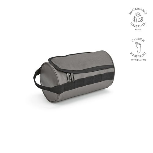 Trousse de toilette Riga 5,7L rPET, forme cylindre, poignée