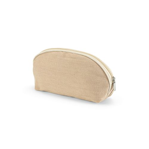 Trousse de toilette Dehli 1,5L en jute 260g, avec fermeture Zip