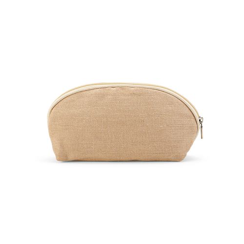 Trousse de toilette Dehli 1,5L en jute 260g, avec fermeture Zip - 4