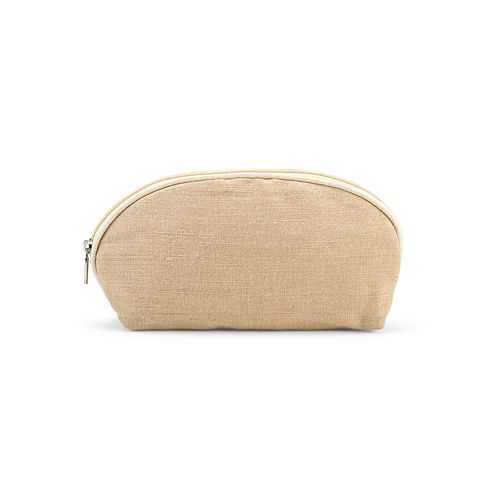 Trousse de toilette Dehli 1,5L en jute 260g, avec fermeture Zip - 3