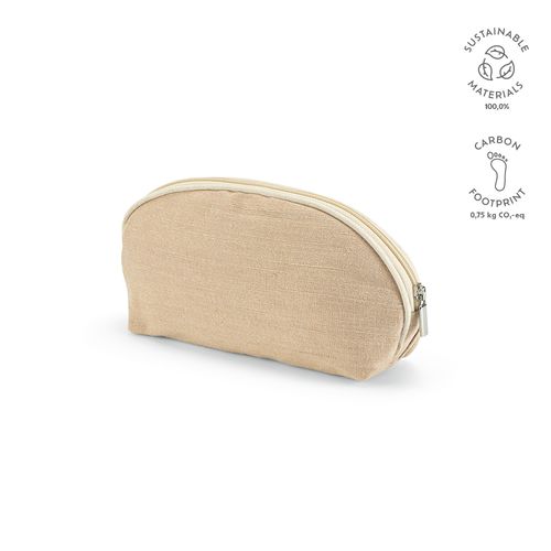 Trousse de toilette Dehli 1,5L en jute 260g, avec fermeture Zip - 2