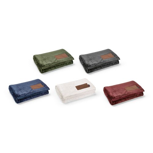 Plaid Van Eyck en rPET 240 g/m², patch personnalisable.