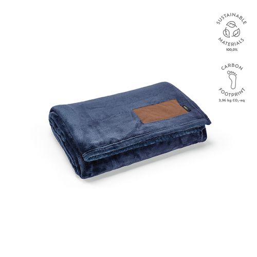 Plaid Van Eyck en rPET 240 g/m², patch personnalisable. - 2