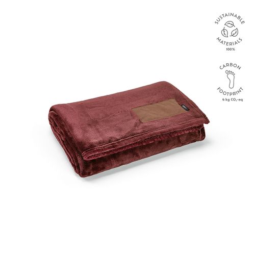 Plaid Van Eyck en rPET 240 g/m², patch personnalisable.