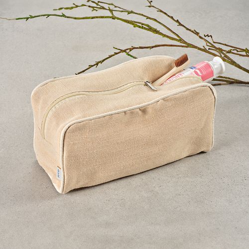 Neceser Rio de 260 gsm fabricado en yute con cremallera