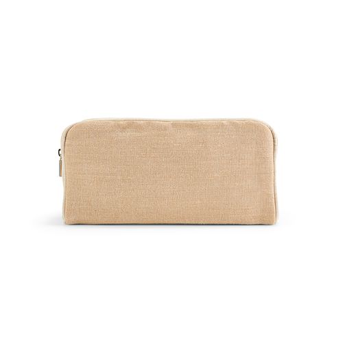 Trousse de toilette Rio 3,3L en jute 260g, avec fermeture Zip