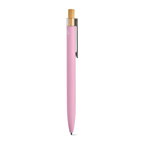 pink Bolígrafo Tolkien; rAluminio, bambú. Tinta Dokumental® azul 1km