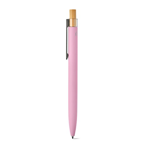 pink Bolígrafo Tolkien; rAluminio, bambú. Tinta Dokumental® azul 1km