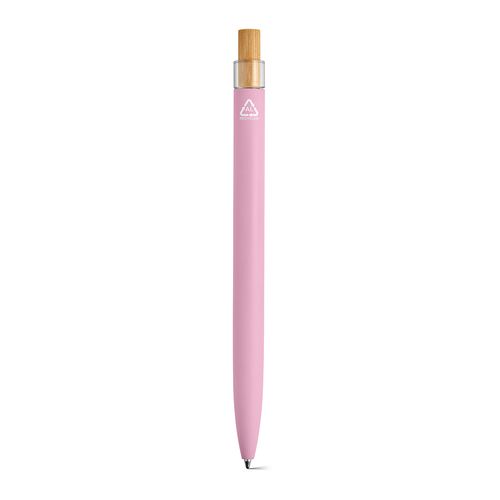 pink Bolígrafo Tolkien; rAluminio, bambú. Tinta Dokumental® azul 1km