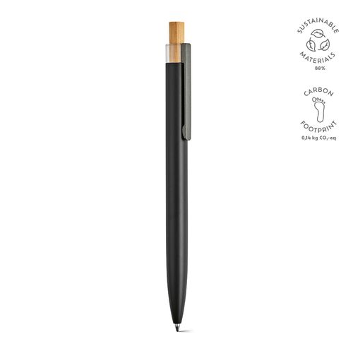 black Bolígrafo Tolkien; rAluminio, bambú. Tinta Dokumental® azul 1km