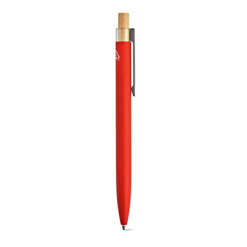 red Bolígrafo Tolkien; rAluminio, bambú. Tinta Dokumental® azul 1km