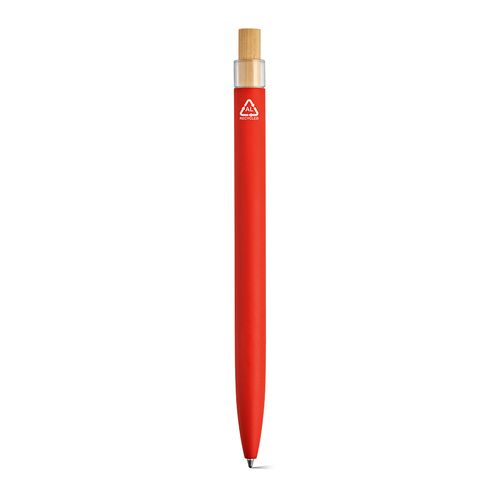 red Bolígrafo Tolkien; rAluminio, bambú. Tinta Dokumental® azul 1km