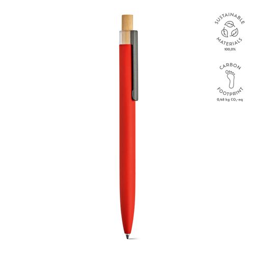 red Bolígrafo Tolkien; rAluminio, bambú. Tinta Dokumental® azul 2 km