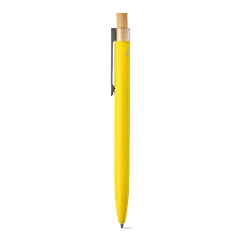 yellow Bolígrafo Tolkien; rAluminio, bambú. Tinta Dokumental® azul 1km