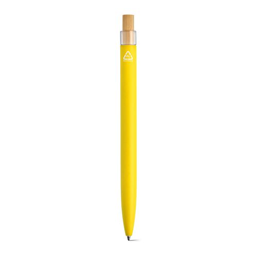 yellow Bolígrafo Tolkien; rAluminio, bambú. Tinta Dokumental® azul 1km