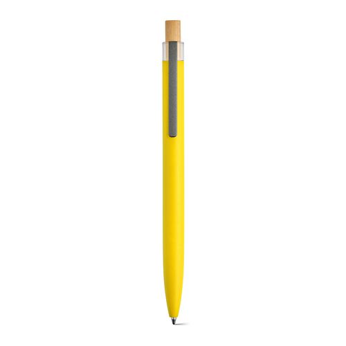 yellow Bolígrafo Tolkien; rAluminio, bambú. Tinta Dokumental® azul 1km