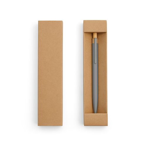 gray Bolígrafo Tolkien; rAluminio, bambú. Tinta Dokumental® azul 2 km