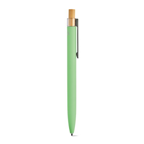 verde claro Bolígrafo Tolkien; rAluminio, bambú. Tinta Dokumental® azul 1km