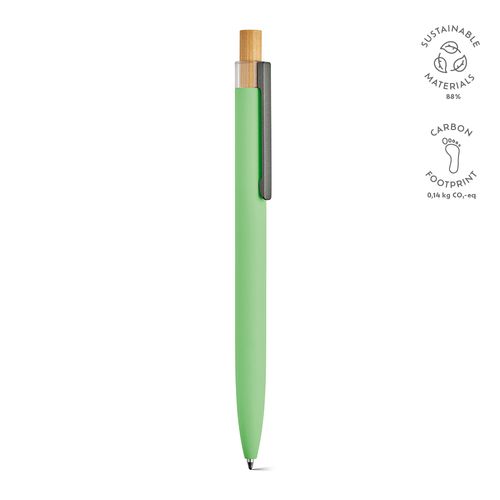 verde claro Bolígrafo Tolkien; rAluminio, bambú. Tinta Dokumental® azul 1km