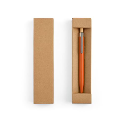 orange Bolígrafo Tolkien; rAluminio, bambú. Tinta Dokumental® azul 2 km