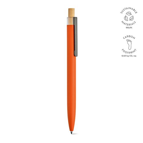 orange Bolígrafo Tolkien; rAluminio, bambú. Tinta Dokumental® azul 2 km