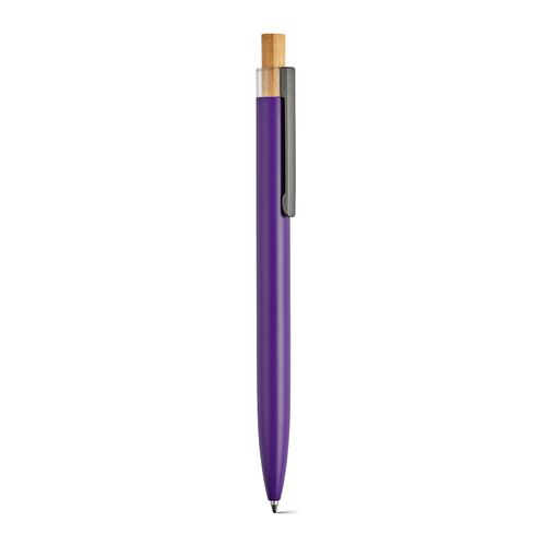 purple Bolígrafo Tolkien; rAluminio, bambú. Tinta Dokumental® azul 1km