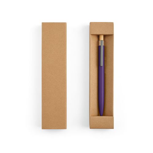 purple Bolígrafo Tolkien; rAluminio, bambú. Tinta Dokumental® azul 1km