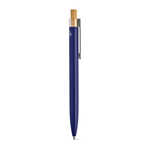 azul marino Bolígrafo Tolkien; rAluminio, bambú. Tinta Dokumental® azul 1km