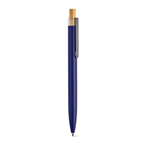 azul marino Bolígrafo Tolkien; rAluminio, bambú. Tinta Dokumental® azul 1km