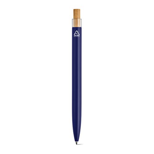 azul marino Bolígrafo Tolkien; rAluminio, bambú. Tinta Dokumental® azul 1km
