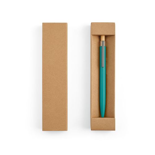 verde agua Bolígrafo Tolkien; rAluminio, bambú. Tinta Dokumental® azul 2 km
