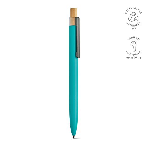 verde agua Bolígrafo Tolkien; rAluminio, bambú. Tinta Dokumental® azul 1km
