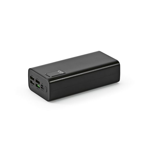 black Batería externa Hertz; rABS ,30.000 mAh. Pantalla LED. Carga PC