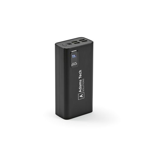 black Batería externa Hertz; rABS ,30.000 mAh. Pantalla LED. Carga PC