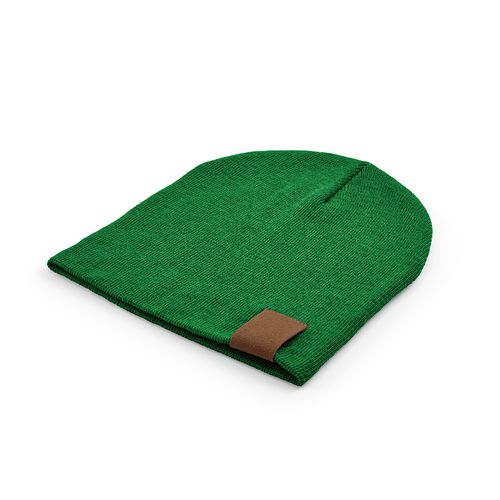 verde oscuro Gorro Marley de rPET. Con parche personalizable