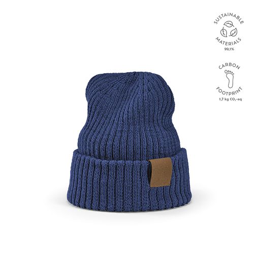Bonnet Cobain en rPET et laine. Patch personnalisable
