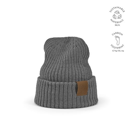 Bonnet Cobain en rPET et laine. Patch personnalisable