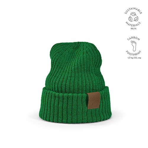 Bonnet Cobain en rPET et laine. Patch personnalisable